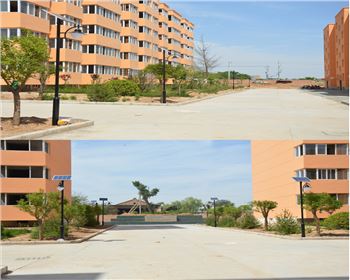 湖北小區太陽能路燈-湖北省渭南市澄城秦漢宮移民社區路燈工程