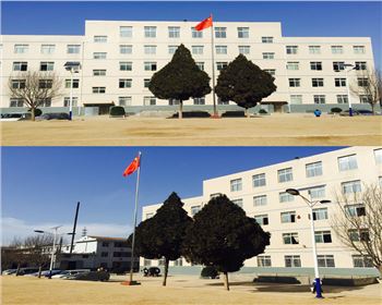 學校太陽能路燈-甘肅省平?jīng)鍪袑W校路燈工程