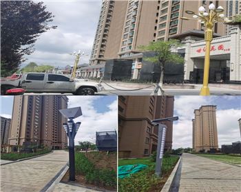 湖北平涼新世紀集團世紀花園庭院燈路、景觀路燈項目
